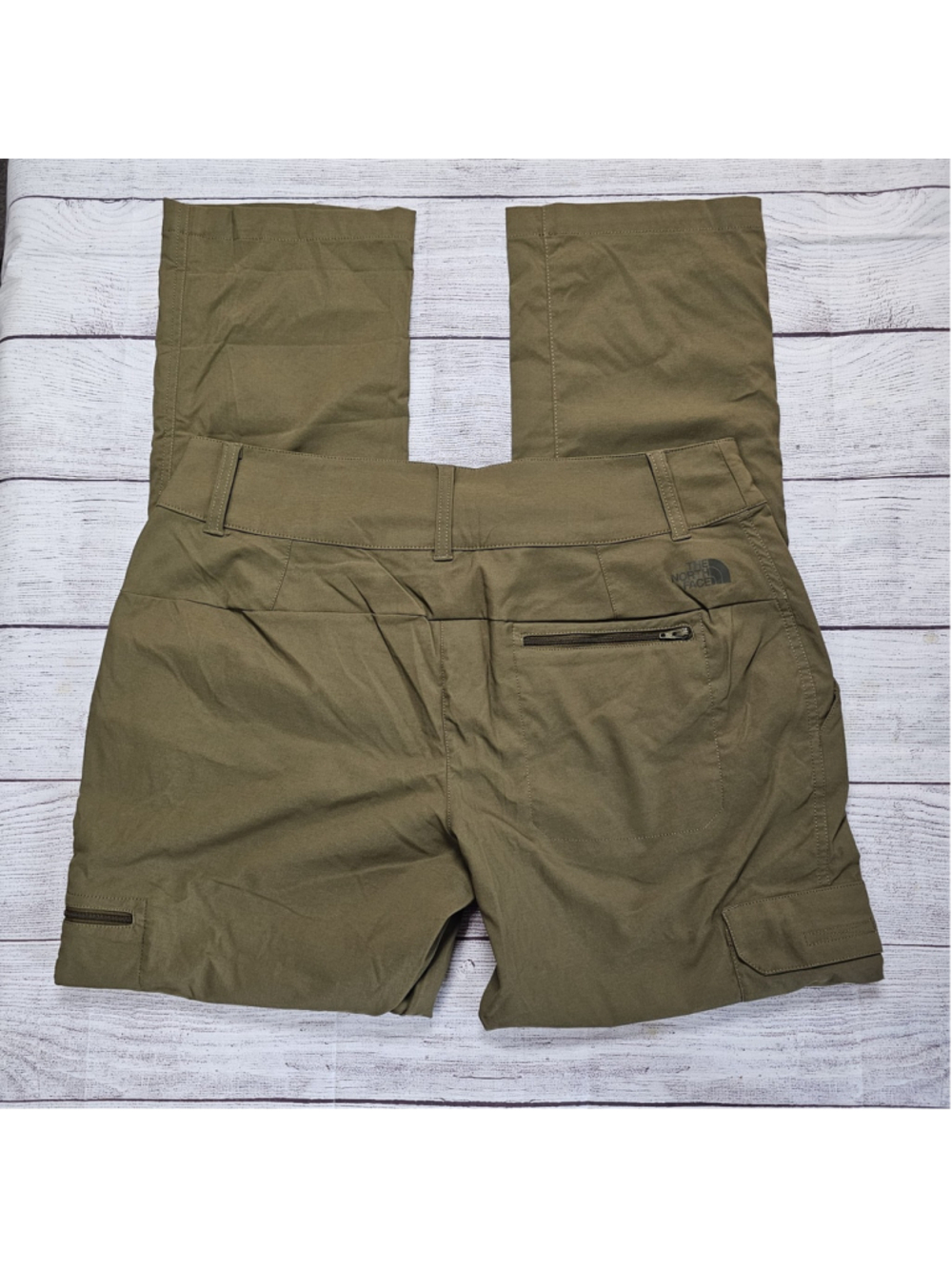 NWT North Face sz 8 short olive green quick dry hiking pants - Picture 9 of 9